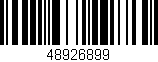 Código de barras (EAN, GTIN, SKU, ISBN): '48926899'