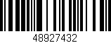 Código de barras (EAN, GTIN, SKU, ISBN): '48927432'