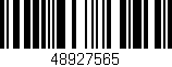 Código de barras (EAN, GTIN, SKU, ISBN): '48927565'