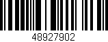 Código de barras (EAN, GTIN, SKU, ISBN): '48927902'