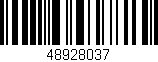 Código de barras (EAN, GTIN, SKU, ISBN): '48928037'