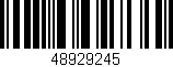 Código de barras (EAN, GTIN, SKU, ISBN): '48929245'