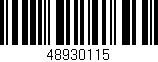 Código de barras (EAN, GTIN, SKU, ISBN): '48930115'