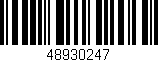 Código de barras (EAN, GTIN, SKU, ISBN): '48930247'