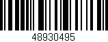 Código de barras (EAN, GTIN, SKU, ISBN): '48930495'