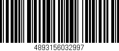 Código de barras (EAN, GTIN, SKU, ISBN): '4893156032997'