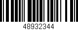 Código de barras (EAN, GTIN, SKU, ISBN): '48932344'