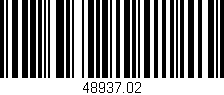 Código de barras (EAN, GTIN, SKU, ISBN): '48937.02'