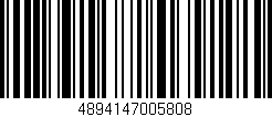 Código de barras (EAN, GTIN, SKU, ISBN): '4894147005808'