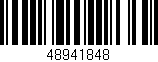 Código de barras (EAN, GTIN, SKU, ISBN): '48941848'