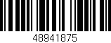Código de barras (EAN, GTIN, SKU, ISBN): '48941875'