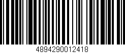 Código de barras (EAN, GTIN, SKU, ISBN): '4894290012418'
