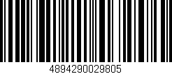 Código de barras (EAN, GTIN, SKU, ISBN): '4894290029805'