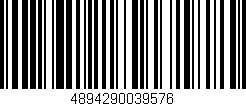 Código de barras (EAN, GTIN, SKU, ISBN): '4894290039576'