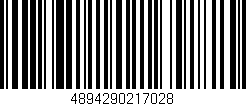 Código de barras (EAN, GTIN, SKU, ISBN): '4894290217028'