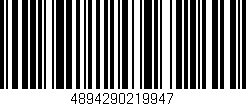 Código de barras (EAN, GTIN, SKU, ISBN): '4894290219947'