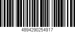 Código de barras (EAN, GTIN, SKU, ISBN): '4894290254917'