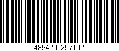 Código de barras (EAN, GTIN, SKU, ISBN): '4894290257192'