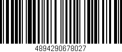 Código de barras (EAN, GTIN, SKU, ISBN): '4894290678027'