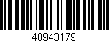 Código de barras (EAN, GTIN, SKU, ISBN): '48943179'