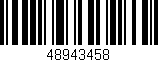 Código de barras (EAN, GTIN, SKU, ISBN): '48943458'