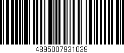 Código de barras (EAN, GTIN, SKU, ISBN): '4895007931039'