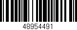 Código de barras (EAN, GTIN, SKU, ISBN): '48954491'