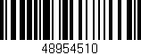 Código de barras (EAN, GTIN, SKU, ISBN): '48954510'
