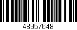 Código de barras (EAN, GTIN, SKU, ISBN): '48957648'