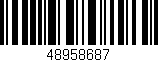 Código de barras (EAN, GTIN, SKU, ISBN): '48958687'