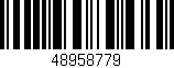Código de barras (EAN, GTIN, SKU, ISBN): '48958779'