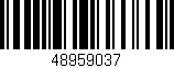 Código de barras (EAN, GTIN, SKU, ISBN): '48959037'