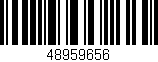 Código de barras (EAN, GTIN, SKU, ISBN): '48959656'