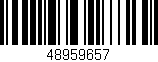 Código de barras (EAN, GTIN, SKU, ISBN): '48959657'