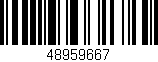 Código de barras (EAN, GTIN, SKU, ISBN): '48959667'