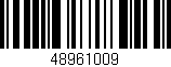 Código de barras (EAN, GTIN, SKU, ISBN): '48961009'