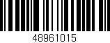 Código de barras (EAN, GTIN, SKU, ISBN): '48961015'