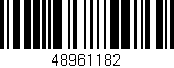 Código de barras (EAN, GTIN, SKU, ISBN): '48961182'