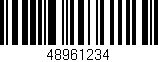 Código de barras (EAN, GTIN, SKU, ISBN): '48961234'