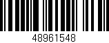 Código de barras (EAN, GTIN, SKU, ISBN): '48961548'