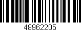 Código de barras (EAN, GTIN, SKU, ISBN): '48962205'