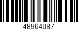 Código de barras (EAN, GTIN, SKU, ISBN): '48964087'