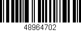 Código de barras (EAN, GTIN, SKU, ISBN): '48964702'