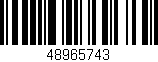 Código de barras (EAN, GTIN, SKU, ISBN): '48965743'
