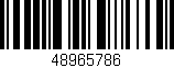Código de barras (EAN, GTIN, SKU, ISBN): '48965786'