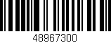 Código de barras (EAN, GTIN, SKU, ISBN): '48967300'
