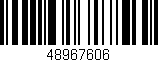 Código de barras (EAN, GTIN, SKU, ISBN): '48967606'