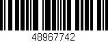 Código de barras (EAN, GTIN, SKU, ISBN): '48967742'