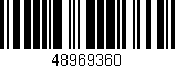 Código de barras (EAN, GTIN, SKU, ISBN): '48969360'