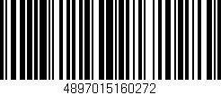 Código de barras (EAN, GTIN, SKU, ISBN): '4897015160272'